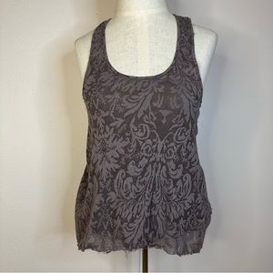 Free People racer back printed tank